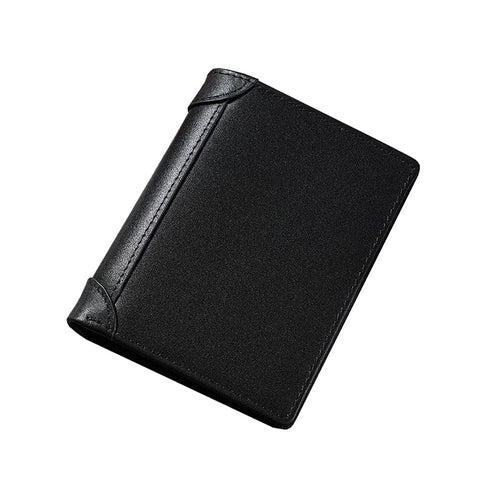 100% Genuine Leather Men's Wallet RFID Blocking Card Holder Bifold and Long Wallets