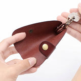 Genuine Leather Wallet Purse Bag Case Holder Key Ring Pouch Bag Safe Hanger