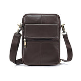 Genuine leather men's crossbody bag oiled wax leather Satchel Crossbody Bag