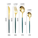 4 Pcs Set Stainless Steel Cutlery Set Spoon Fork Knife with Gift Box