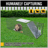 81.5*26*32CM Animal Trap Cage Humane Live Steel Catch Possum Fox Rat Cat Rabbit