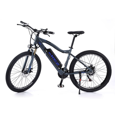 AKEZ 500W 48V Electric Mountain Bike Aluminum Alloy Frame 27.5 Inch eBike Wine/Gray/Black - GRAY