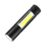 Super Bright COB Mini LED Flashlight USB Rechargeable Camping Small Torch Lamp