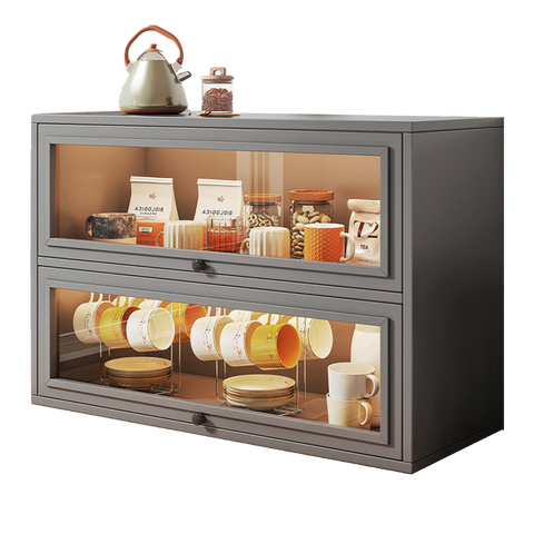 NEW Kitchen Acrylic Cup Storage Cabinet, Table Top Cup Storage Box, Tea Cup Rack