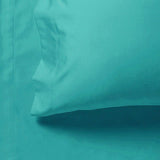 1000TC Ultra Soft Fitted Sheet & 2 Pillowcases Set - King Size Bed - Teal