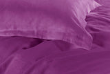 1000TC Tailored Double Size Purple Duvet Doona Quilt Cover Set