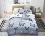 Butterfly King Size Quilt/Doona/Duvet Cover Set