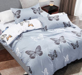 Butterfly Super King Size Quilt/Doona/Duvet Cover Set