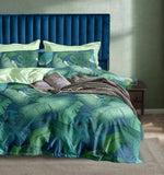 Kalena Leaves Quilt Cover Set - Super King Size