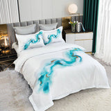 Ocean Marble Quilt Cover Set - Super King Size