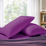 1000TC Premium Ultra Soft Standrad size Pillowcases 2-Pack - Purple