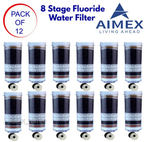 Aimex 8 Stage Water Fluoride Filter Cartridges x 12