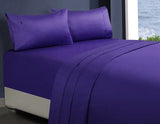 1000tc egyptian cotton 1 fitted sheet and 2 pillowcases single violet