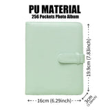 LIFEBEA 256 Pockets Photo Album for Fujifilm Instax Mini 11 12 9 40 Evo Liplay 8 7+ Instant Camera, Photo Album for Polaroid Kodak HP Zink 2x3" Photo (Green)