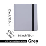 LIFEBEA 432 Pockets Photo Album for Fujifilm Instax Mini Camera, Polaroid Snap PIC-300 Z2300 Instant Camera, 2x3 Photo Album Book for Fujifilm Instax Mini 11 9 Evo 90 70 40 8 7 LiPlay Instant Camera (Grey)