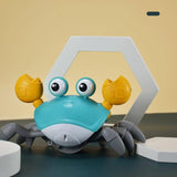 Electric Music Crawling Crab Baby Toy LED Light Up Kids Toddler Interactive Toys