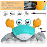 Electric Music Crawling Crab Baby Toy LED Light Up Kids Toddler Interactive Toys