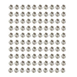 50/100/200PCS Earring Stud Posts Pads+Nut Backs Silvery Surgical Steel DIY Craft