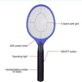 1/2 PCS Electronic Bug Zapper Racket Mosquito & Fly Insect Killer with Battery