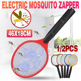 1/2 PCS Electronic Bug Zapper Racket Mosquito & Fly Insect Killer with Battery