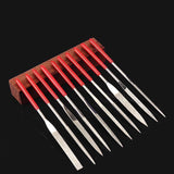 10 PCS 160x4mm Diamond Needle File Set for Jewelry & Wood Crafting