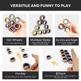 Magnetic Ring Finger Spinner Rainbow Fidget Sensory Autism Anxiety ADHD Stress