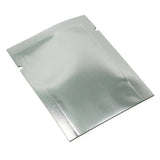 Silver Open Top Aluminum Foil Packaging Bags Heat Seal Vacuum Food Pouches