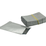 Silver Open Top Aluminum Foil Packaging Bags Heat Seal Vacuum Food Pouches