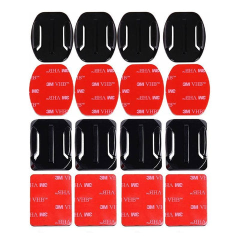 8Pcs Flat Curved Adhesive Mount Helmet Accessories For Gopro Hero 8/7/2 /3+/6/5