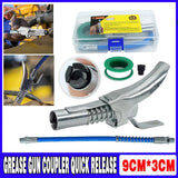 1/8" NPT Quick-Release Grease Gun Coupler for Workshop & Farm