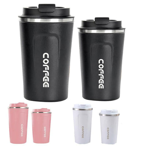 Insulated Coffee Mug Vacuum Travel Cup Thermal Stainless Steel Flask Reusable