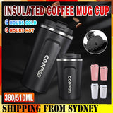 Insulated Coffee Mug Vacuum Travel Cup Thermal Stainless Steel Flask Reusable