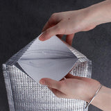 100Pcs Aluminum Foil Insulated Food Storage Bags for Thermal Cooling