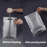 100Pcs Aluminum Foil Insulated Food Storage Bags for Thermal Cooling