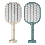 2 In 1 Electric USB Rechargable Racket Fly Swatter Mosquito Insect Killer Zapper