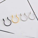 0.8mm Thin Septum Fake Nose Clip Ring No Piercing 5 Colours