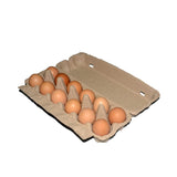 100 PCS Kraft Brand Egg Cartons - Holds 12 Eggs Per Carton