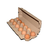 100 PCS Kraft Brand Egg Cartons - Holds 12 Eggs Per Carton