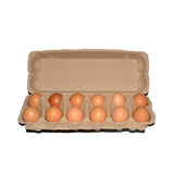 100 PCS Kraft Brand Egg Cartons - Holds 12 Eggs Per Carton