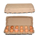 100 PCS Kraft Brand Egg Cartons - Holds 12 Eggs Per Carton