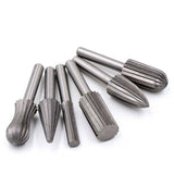 6/12PCS Tungsten Steel Carbide Burrs For Rotary Drill Bit Die Grinder 6mm Shank