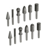 6/12PCS Tungsten Steel Carbide Burrs For Rotary Drill Bit Die Grinder 6mm Shank