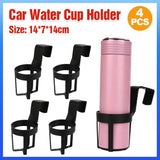 4PCS Universal Vehicle Car Truck Case Door Mount Drink Bottle Cup Holder Stand