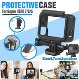 Housing Border Protective Shell Case With Socket & Screw For GoPro Hero 7/6/5