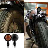 2PCS 12V Motorcycle Bike Bulb Amber Blinkers Front / Back Turn Signal Indicator