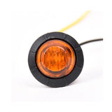 10X Round Marker Lights Amber LED Truck Trailer Side Clearance Indicators Light