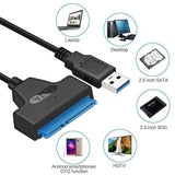 USB 3.0 to SATA External Converter Adapter Cable Lead for 2.5" HDD SSD SATA III