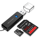 2 In 1 USB 3.0 Card Memory Reader High Speed SD SDHC SDXC Micro Writer Adapter