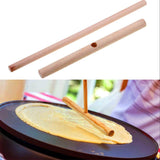 1/2X DIY Wood Spreader Stick for Crepe Pancake & Pita Batter