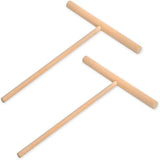 1/2X DIY Wood Spreader Stick for Crepe Pancake & Pita Batter